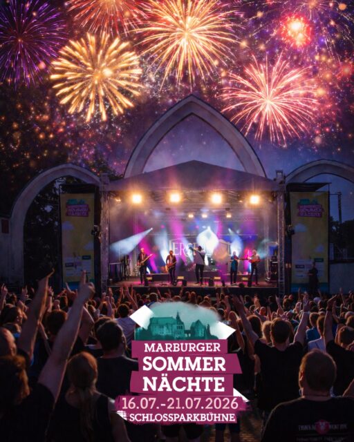 ✨🎆 Happy New Year 2026! 🎆✨

Wir wünschen Euch ein glückliches, gesundes und klangvolles neues Jahr 🥂
Danke für Eure Begeisterung, Eure Treue und all die magischen Konzertmomente, die wir gemeinsam erleben durften ❤️

2026 wird laut, emotional und unvergesslich – wir freuen uns schon jetzt auf viele besondere Sommernächte mit Euch auf der Schlossparkbühne 🌙🎶

Marburger Sommernächte
📍 Schlossparkbühne
📅 16.07. – 21.07.2026

Auf ein goldenes neues Jahr ✨
Euer MSN-Team