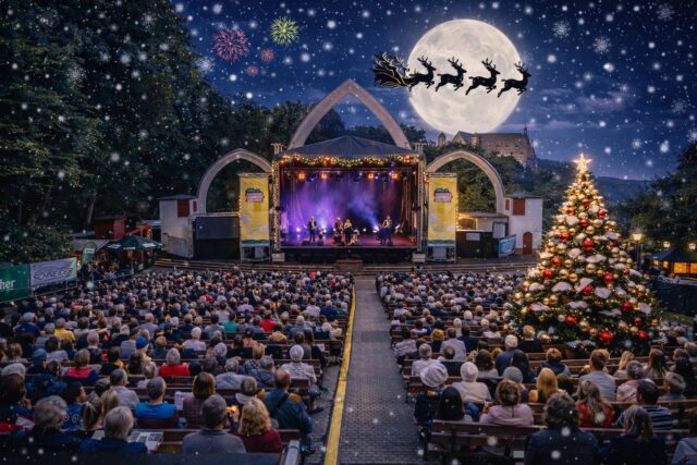 Liebe Fans der Marburger Sommernächste,

wir wünschen Euch und Euren Liebsten ein friedliches Weihnachtsfest 🎄, erholsame Tage zwischen den Jahren und einen guten Start in ein glückliches, gesundes Jahr 2026.

Danke für Eure Treue, Eure Begeisterung und all die besonderen Momente, die wir gemeinsam erleben durften.
Schon jetzt freuen wir uns auf viele wunderbare Konzertnächte mit Euch auf der Schlossparkbühne ♥️

Herzliche Weihnachtsgrüße
Euer Team vom Konzertbüro Bahl / Marburger Sommernächte