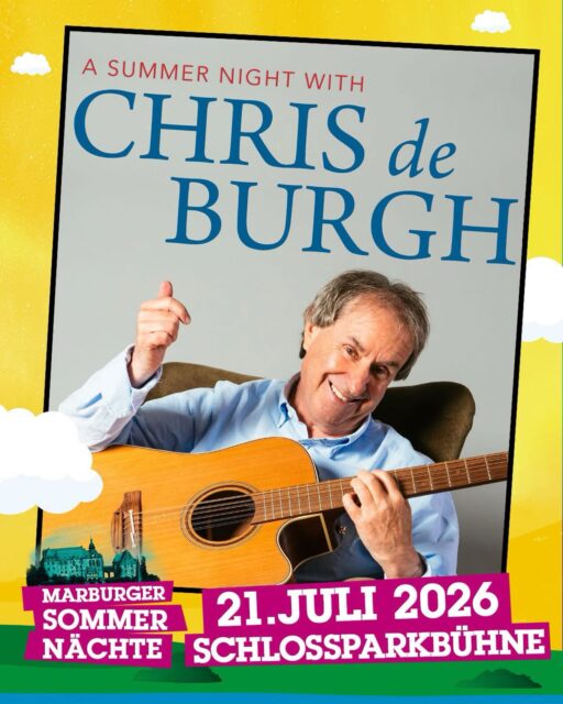 📺🎶 CHRIS DE BURGH HEUTE ABEND IN DER GIOVANNI ZARRELLA SHOW!
Heute Abend lohnt sich das Einschalten: Chris De Burgh ist zu Gast in der Giovanni Zarrella Show im ZDF. Die aktuelle Ausgabe steht ganz unter dem Motto „Ein Abend für die Liebe“ und präsentiert zahlreiche große Stars – darunter auch den britischen Weltstar mit seinem zeitlosen Klassiker „The Lady in Red“.
👉 20:15 Uhr im ZDF
Und die gute Nachricht für alle Fans:
Chris de Burgh kommt im kommenden Sommer auch live zu den Marburger Sommernächten! 🌙
📍 Di., 21.07.2026 – Schlossparkbühne Marburg
Freut Euch auf einen wunderbaren Sommerabend unter freiem Himmel mit großen Hits und einer der markantesten Stimmen der Popgeschichte.
🎫 Tickets gibt es hier:
👉 Link in Bio!
Wer ihn heute Abend im TV sieht, bekommt schon mal einen Vorgeschmack auf das, was Euch im Juli live in Marburg erwartet! ✨